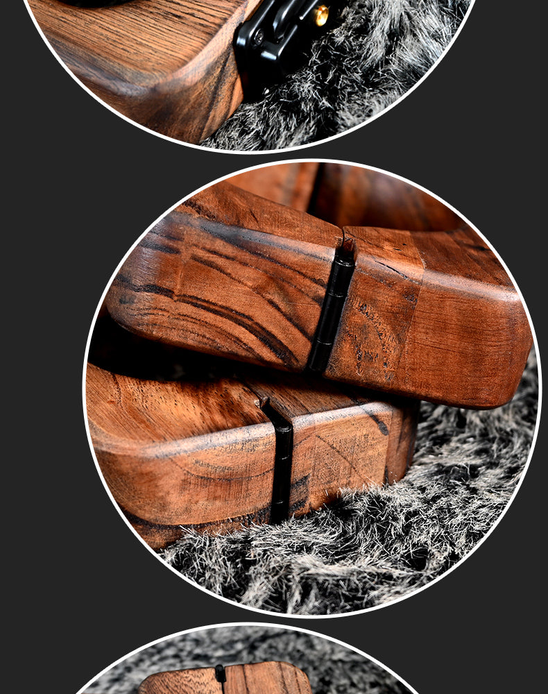 Ships from the USA! Fetdom Elm Wood Wrist and Ankle Cuffs