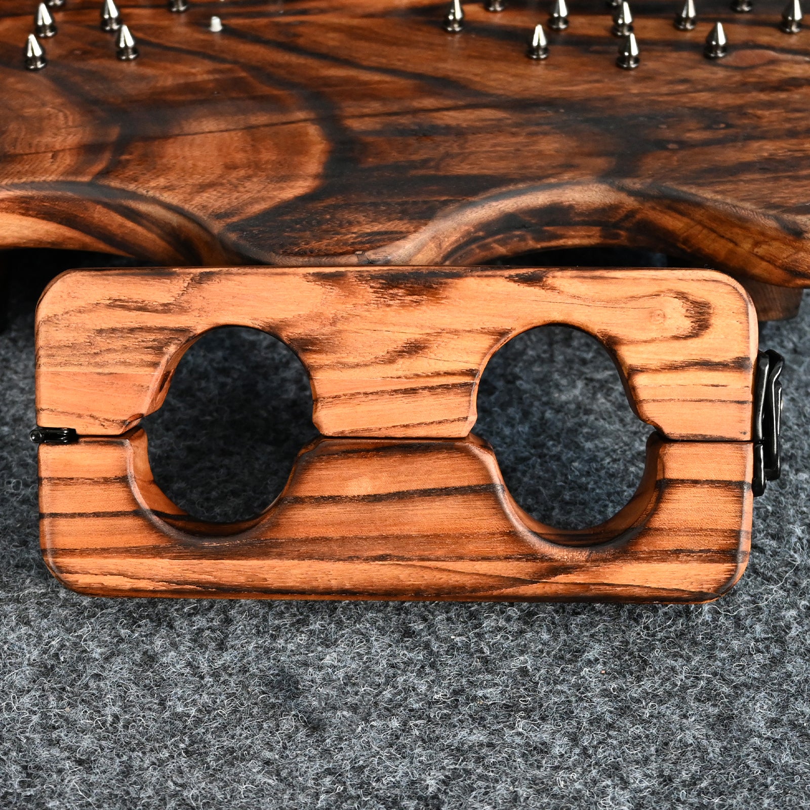 Ships from the USA! Fetdom Elm Wood Wrist and Ankle Cuffs