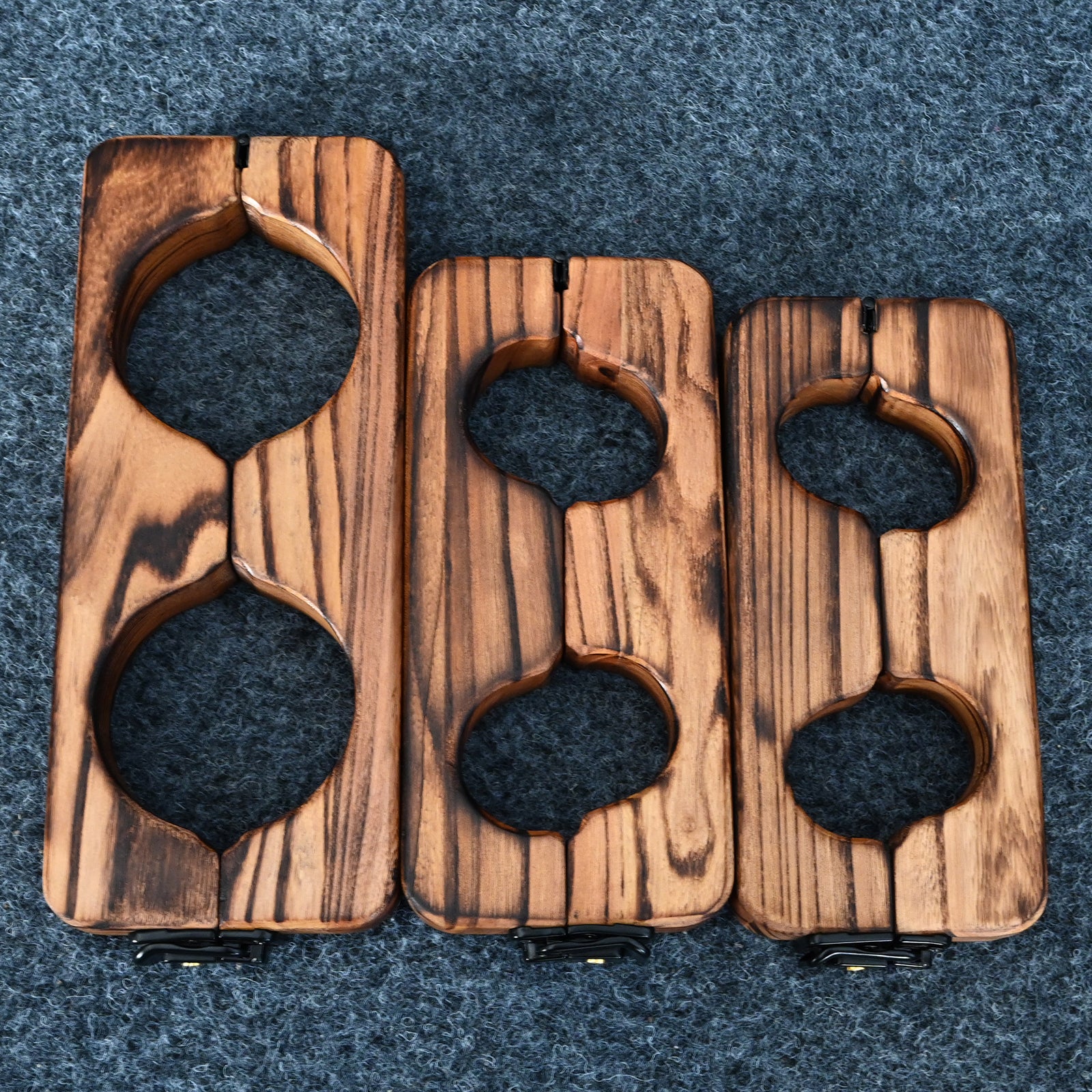 Ships from the USA! Fetdom Elm Wood Wrist and Ankle Cuffs