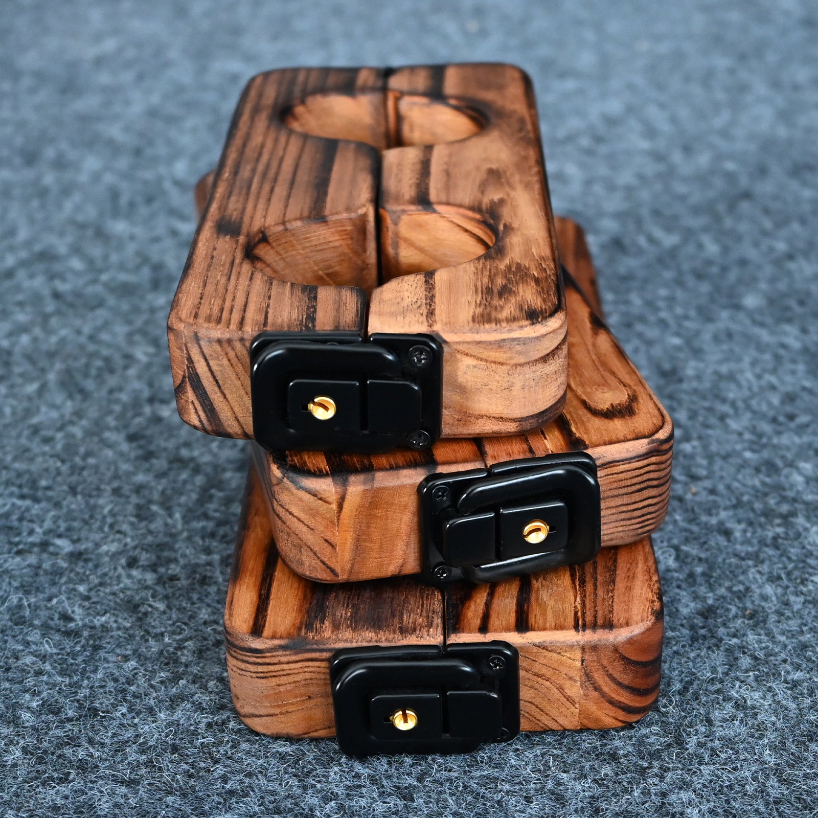 Ships from the USA! Fetdom Elm Wood Wrist and Ankle Cuffs