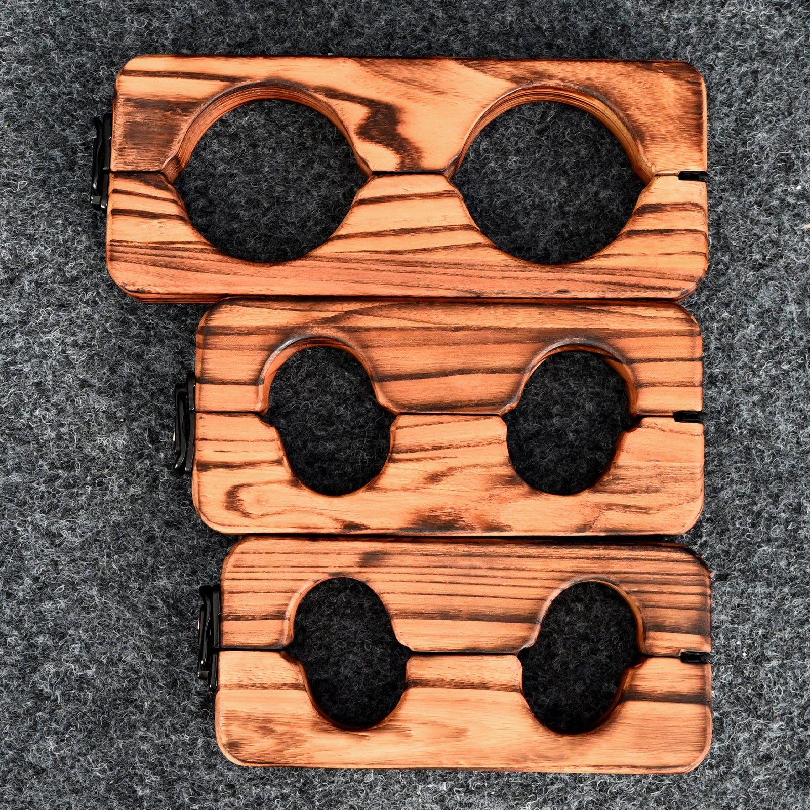 Ships from the USA! Fetdom Elm Wood Wrist and Ankle Cuffs