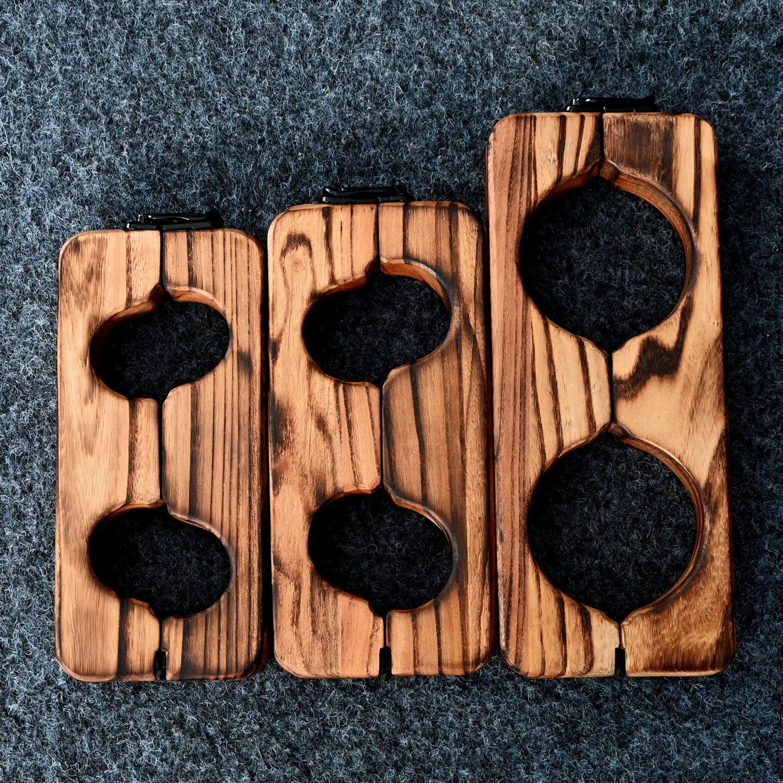 Ships from the USA! Fetdom Elm Wood Wrist and Ankle Cuffs