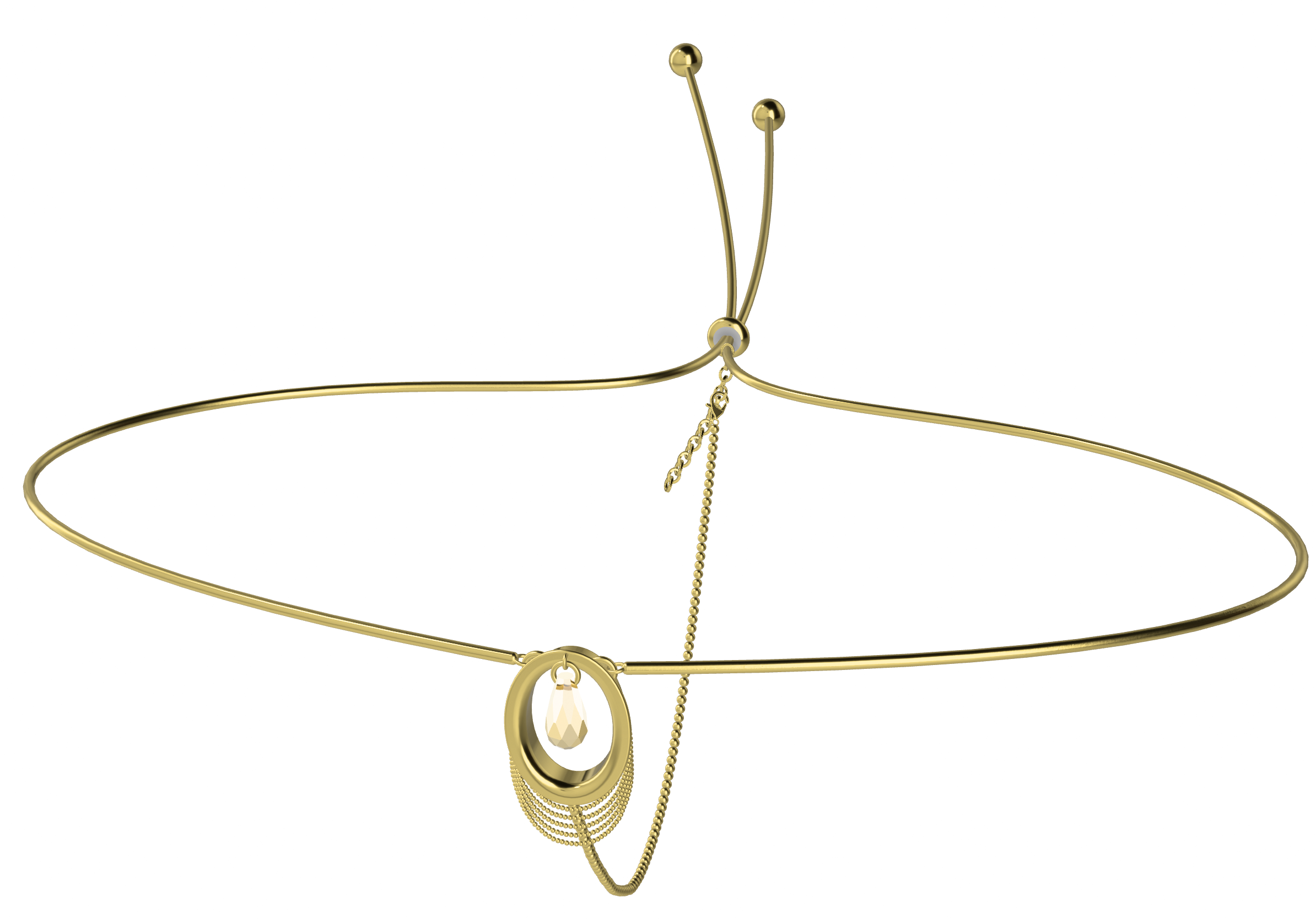 Ships from the USA! 18K gold-plated BDSM Jewelry, Nipple Clamps Rings Necklace Jewelry, Clitoral Stimulation Jewelry, Titanium steel material