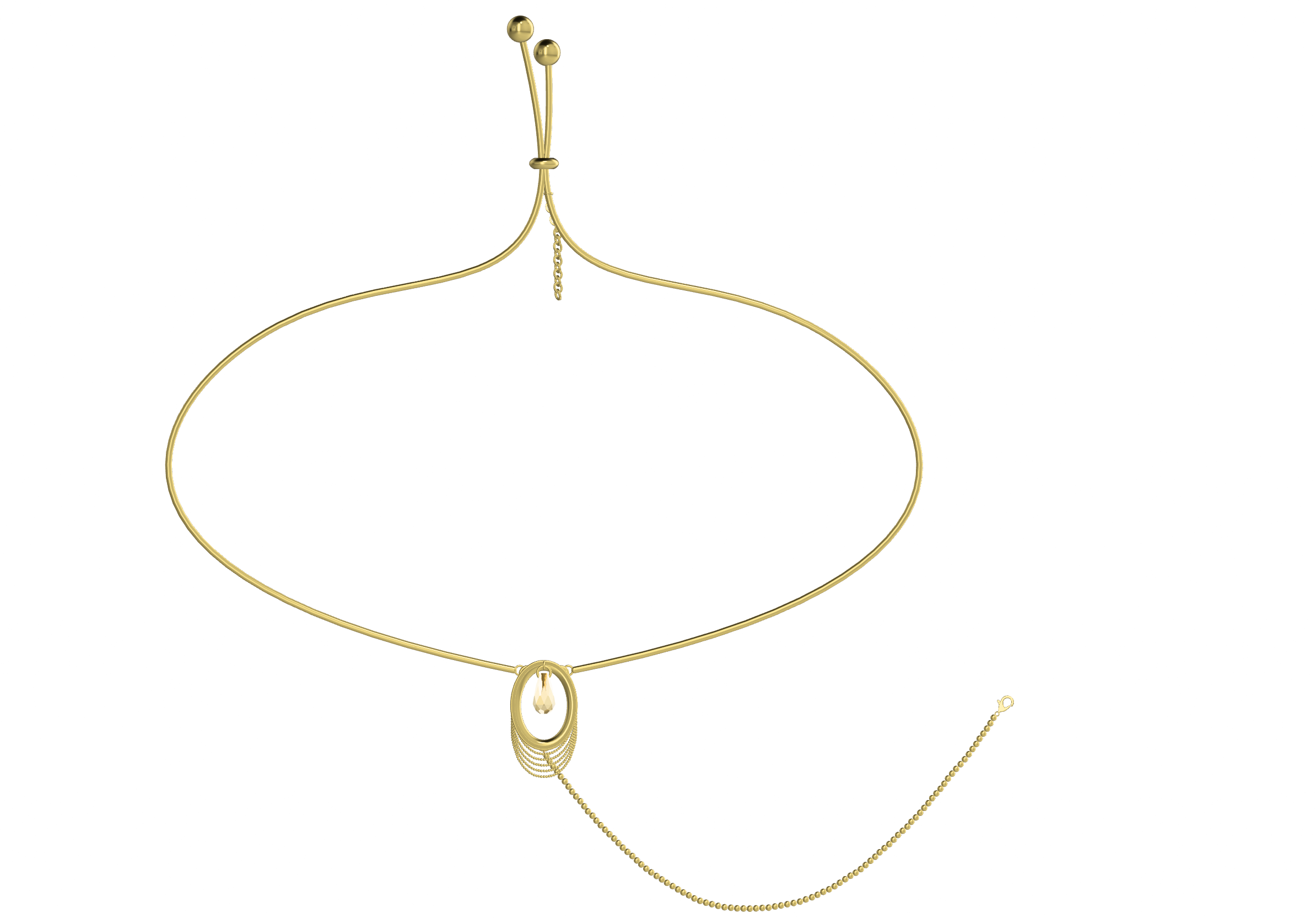 Ships from the USA! 18K gold-plated BDSM Jewelry, Nipple Clamps Rings Necklace Jewelry, Clitoral Stimulation Jewelry, Titanium steel material