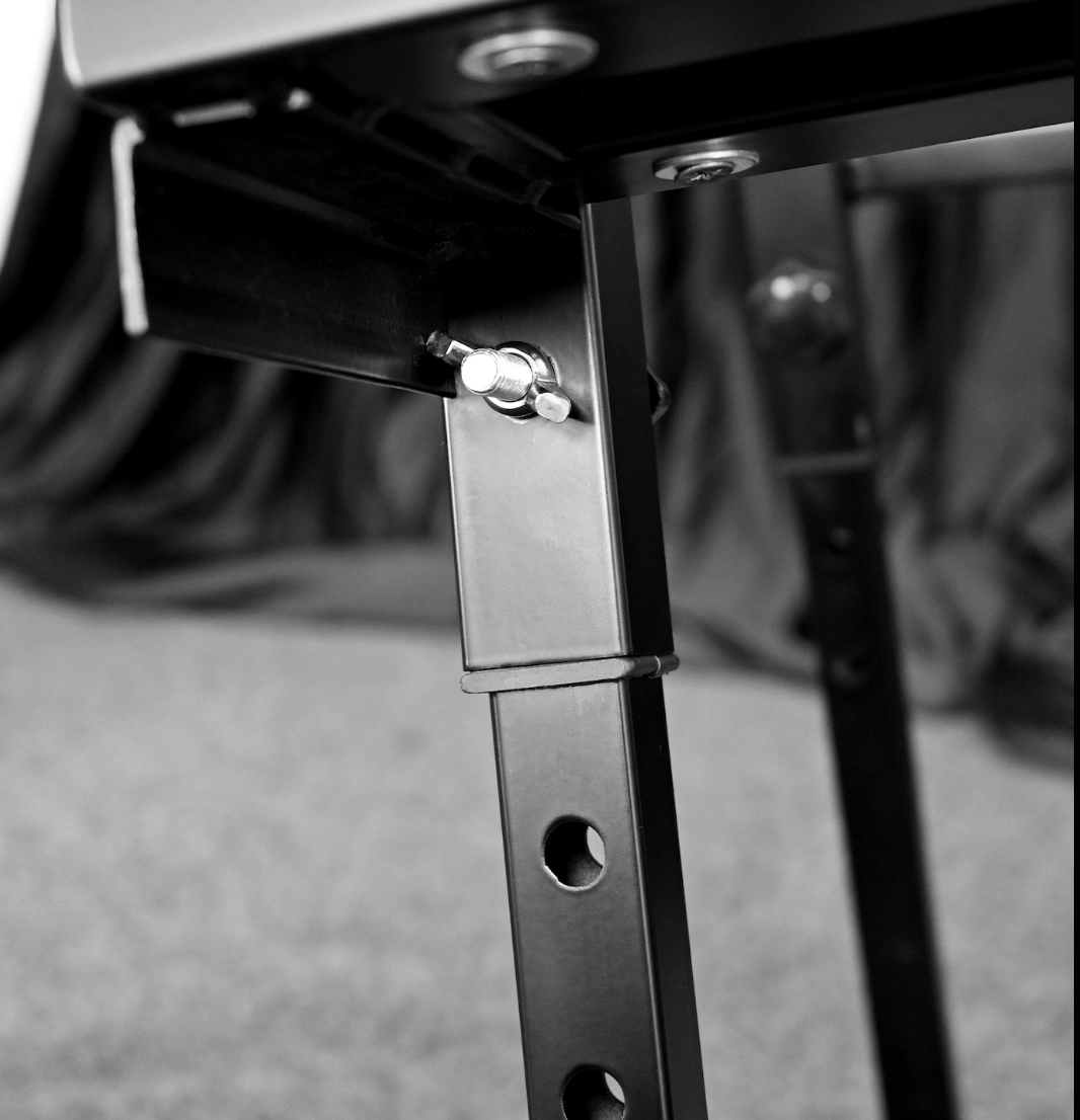 Ships from the USA! Fetdom Spanking Stand Bondage Table Adjustable Restraint Wrist Cuffs Included Sex Furniture Massage Bed with Face & Crotch Hole for Adult Couples, Padded PU Black Leather