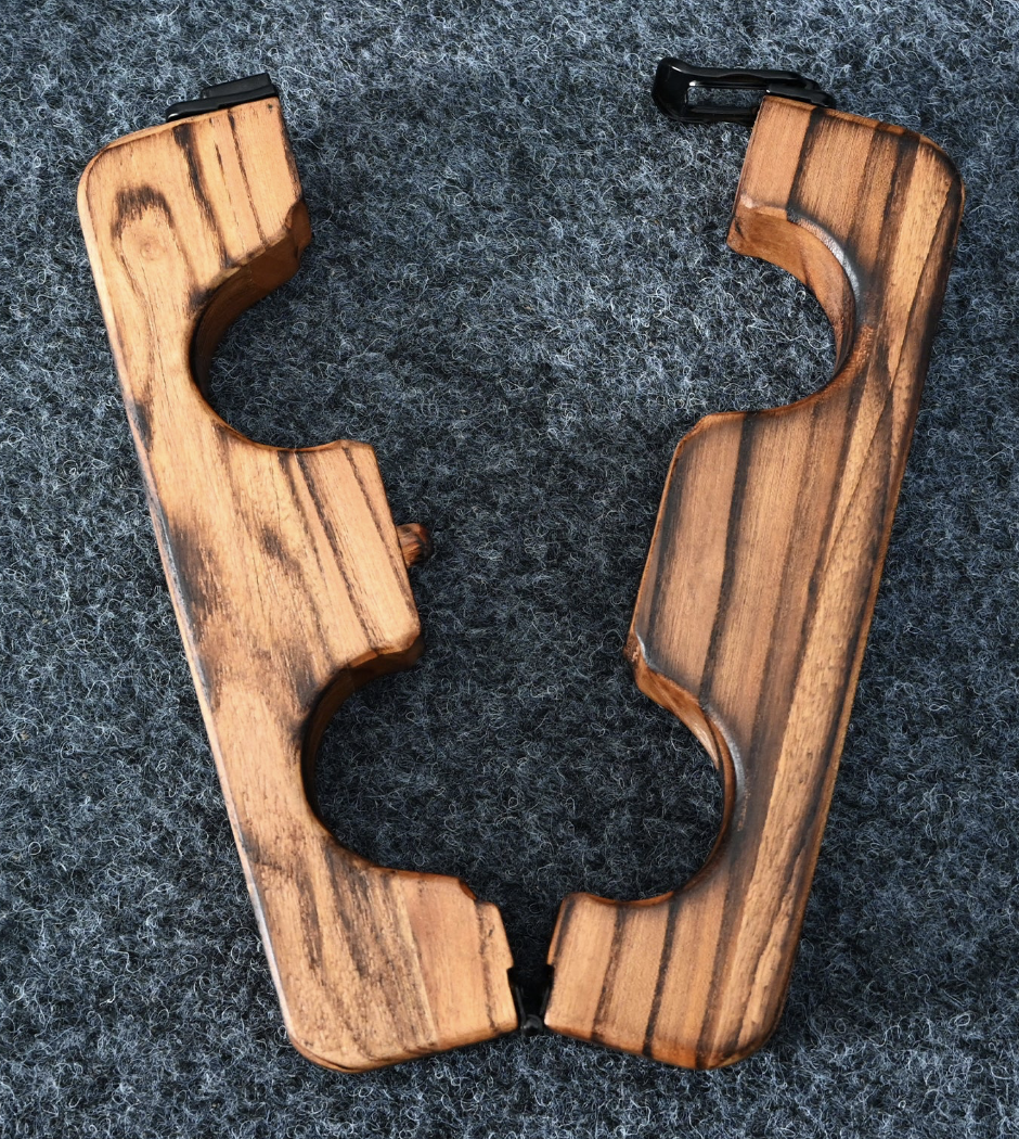Ships from the USA! Fetdom Elm Wood Wrist and Ankle Cuffs