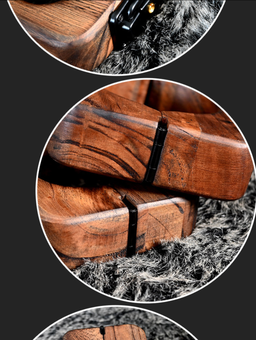Ships from the USA! Fetdom Elm Wood Wrist and Ankle Cuffs
