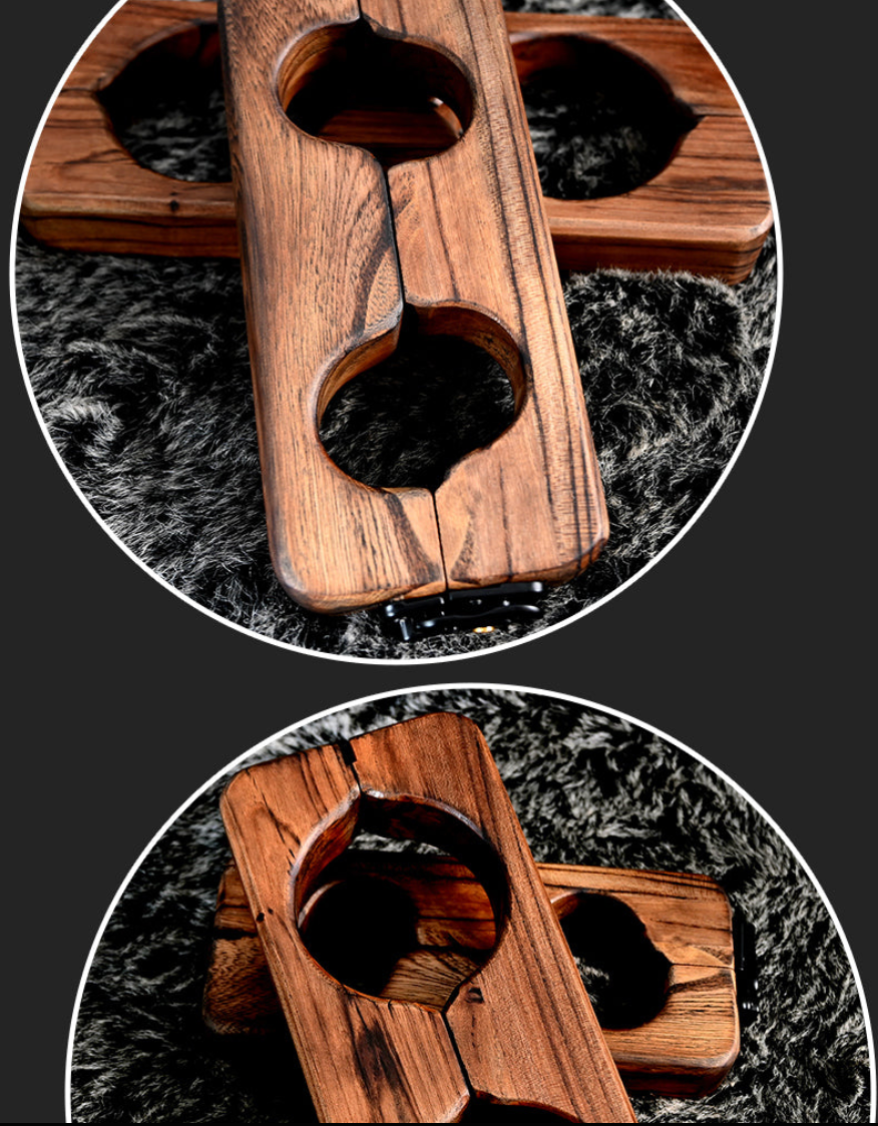 Ships from the USA! Fetdom Elm Wood Wrist and Ankle Cuffs