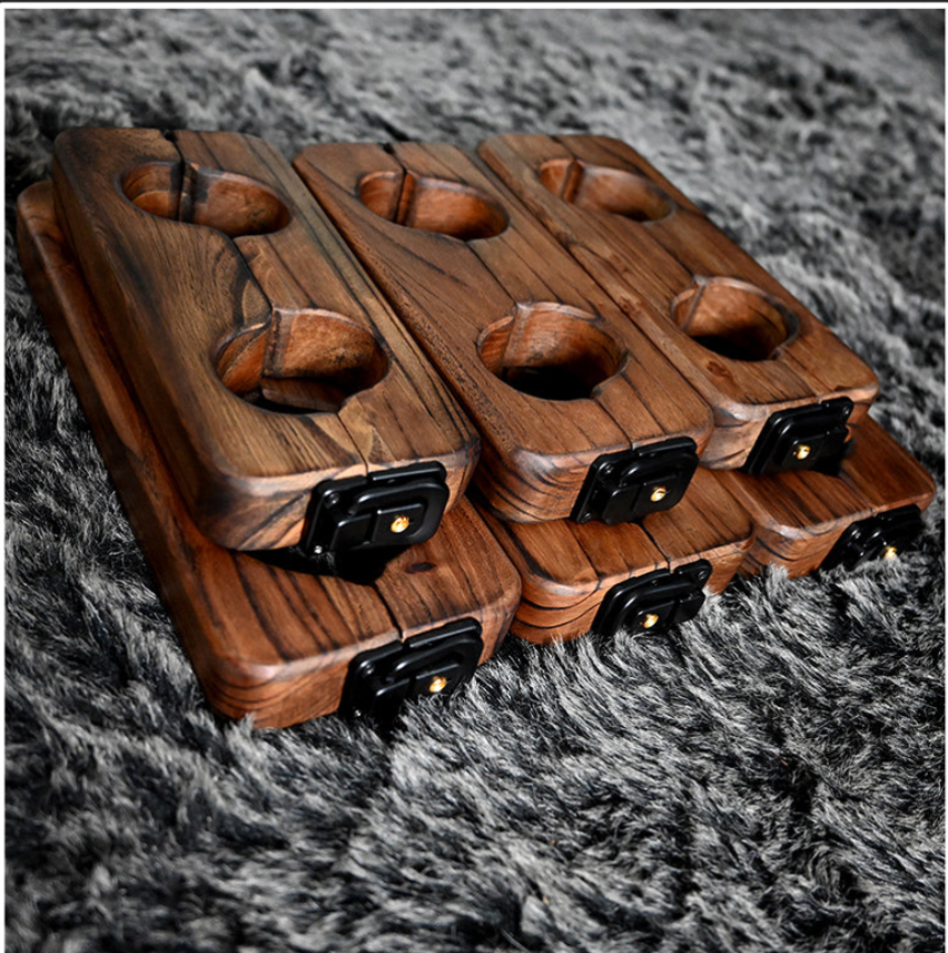Ships from the USA! Fetdom Elm Wood Wrist and Ankle Cuffs