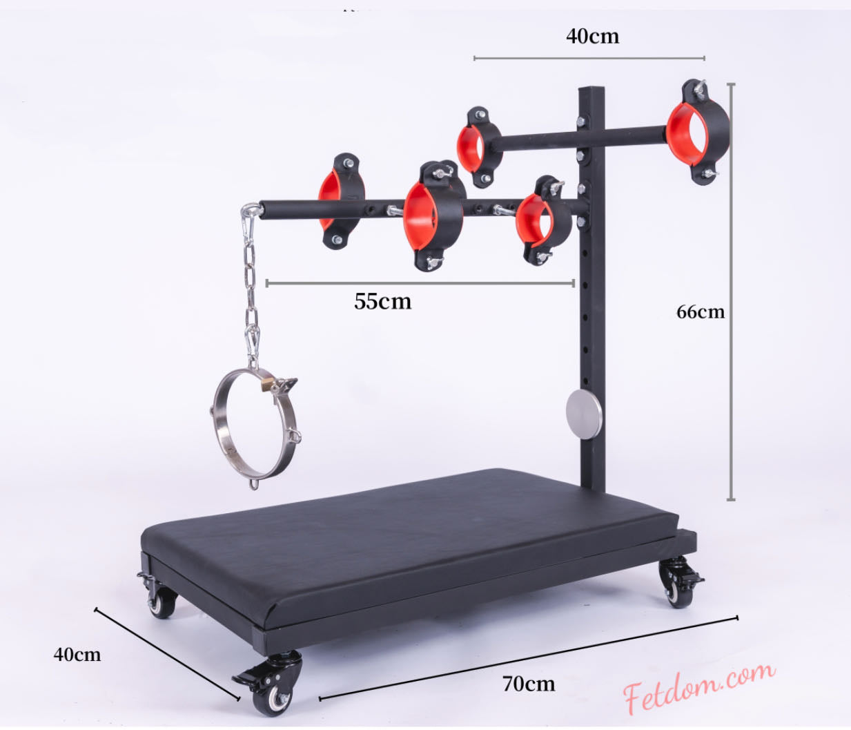 Hogtie with cushion, wheels, Fetdom