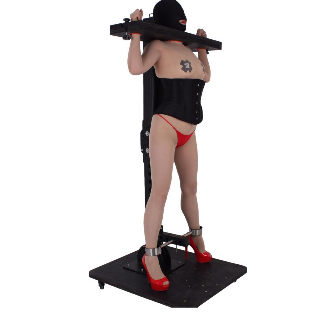 Multi Position Floating Stockade Pillory on Wheels BDSM Furniture Punishment Display