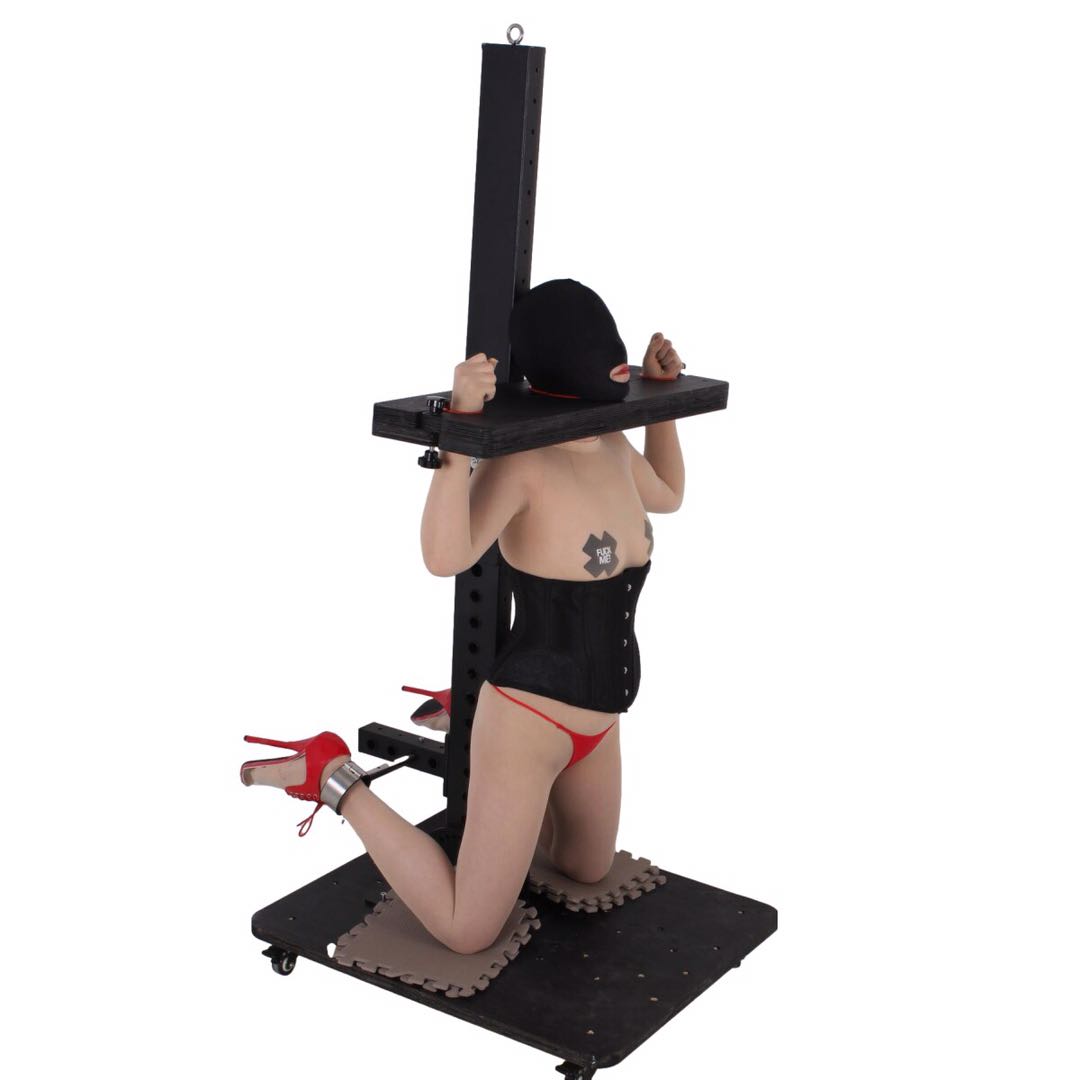 Multi Position Floating Stockade Pillory on Wheels BDSM Furniture Punishment Display