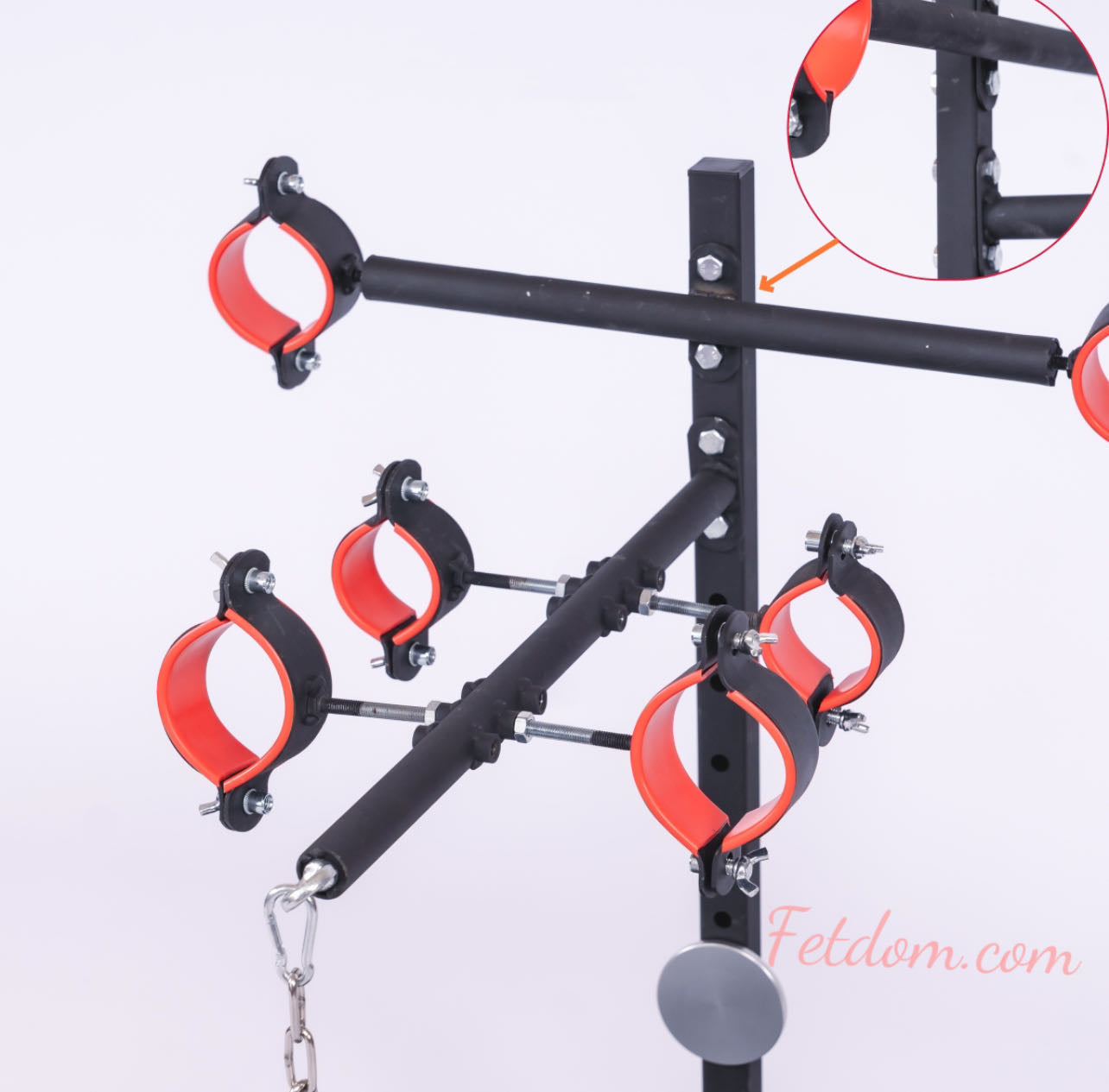 Hogtie with cushion, wheels, Fetdom