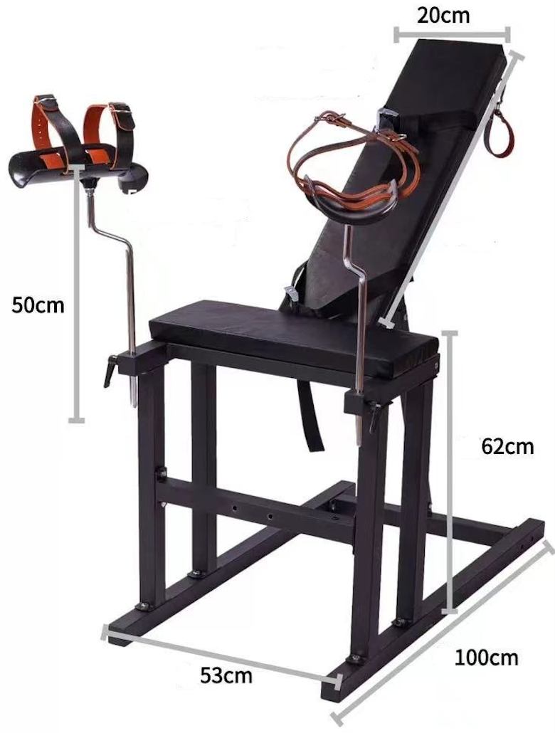 Ships from the USA! Fetdom BDSM Gyno Chair; sex chair; bondage chair; chair with stir-ups; BDSM furniture