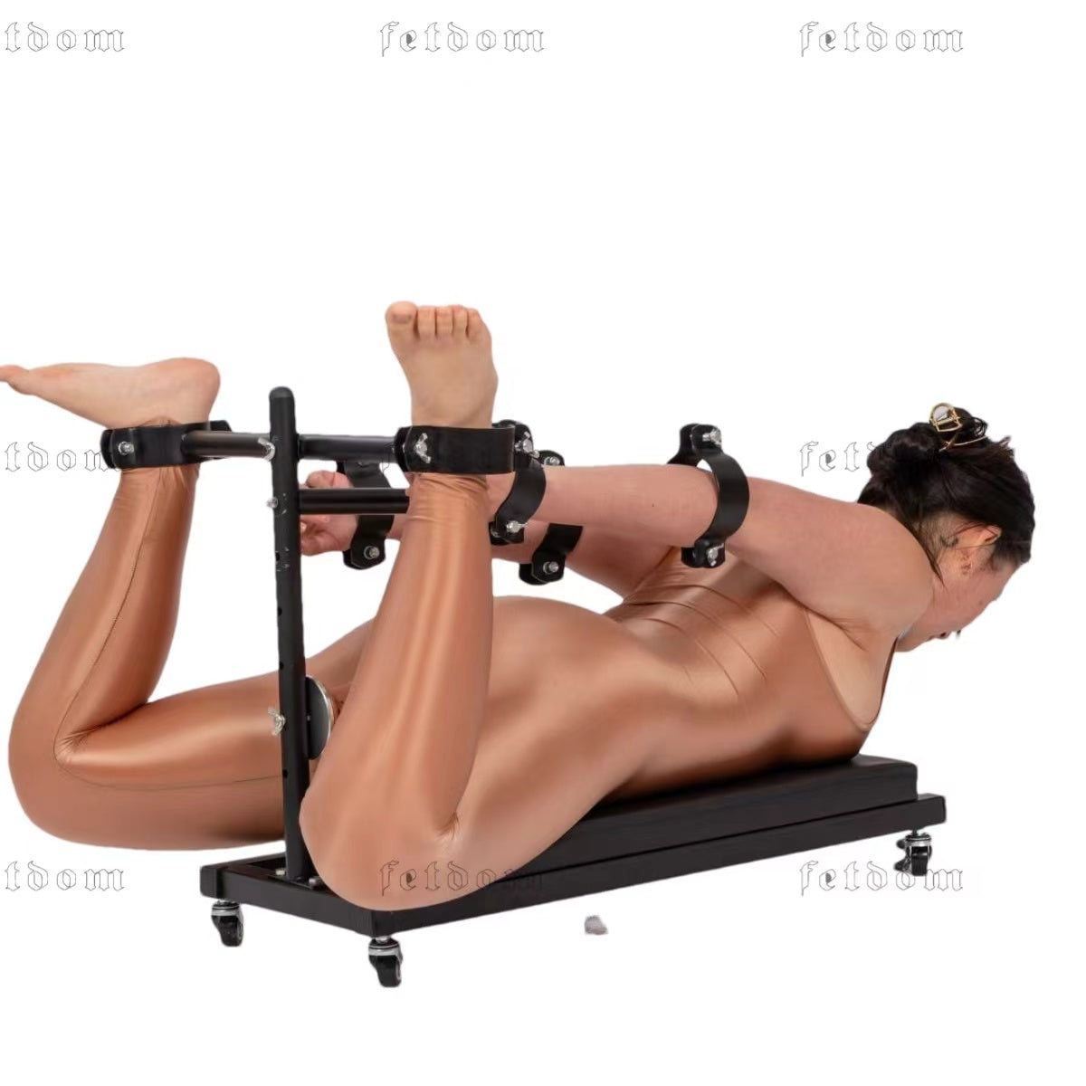 Hogtie with cushion, wheels, Fetdom