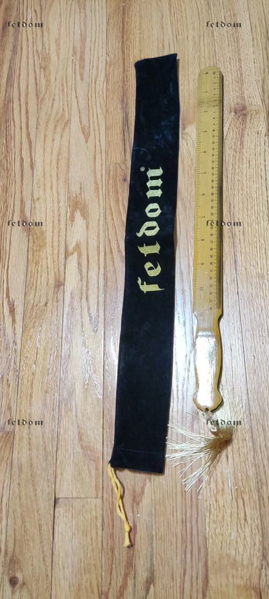 Ships from the USA! Bamboo Ruler Sword Paddle Crafted on both sides with Calligraphy of “Three Character Classic”. Functions as Spanking Ruler, Sword play, Toy for Boys and Girls