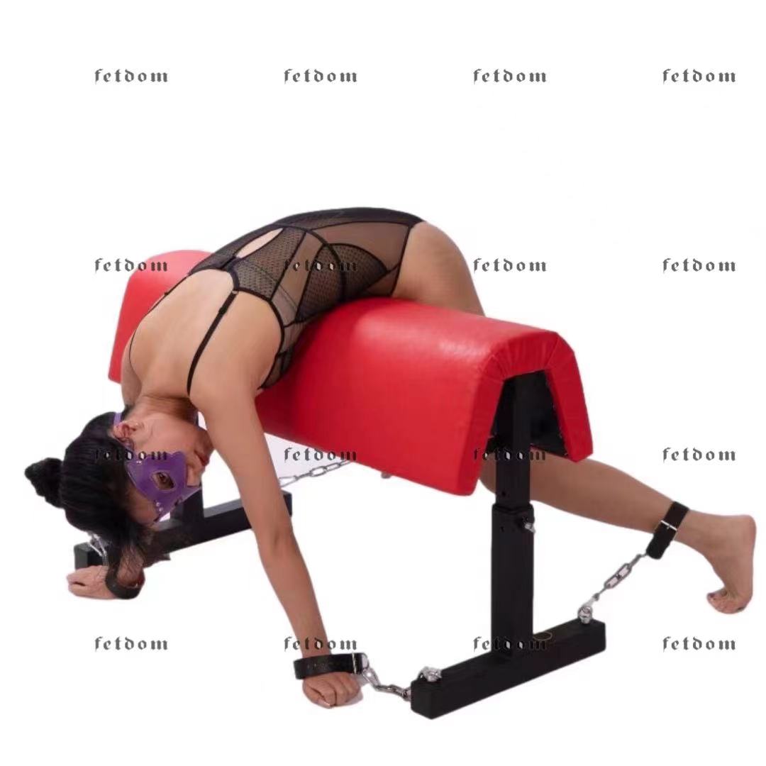 Red Trojan Horse BDSM Spanking Bench