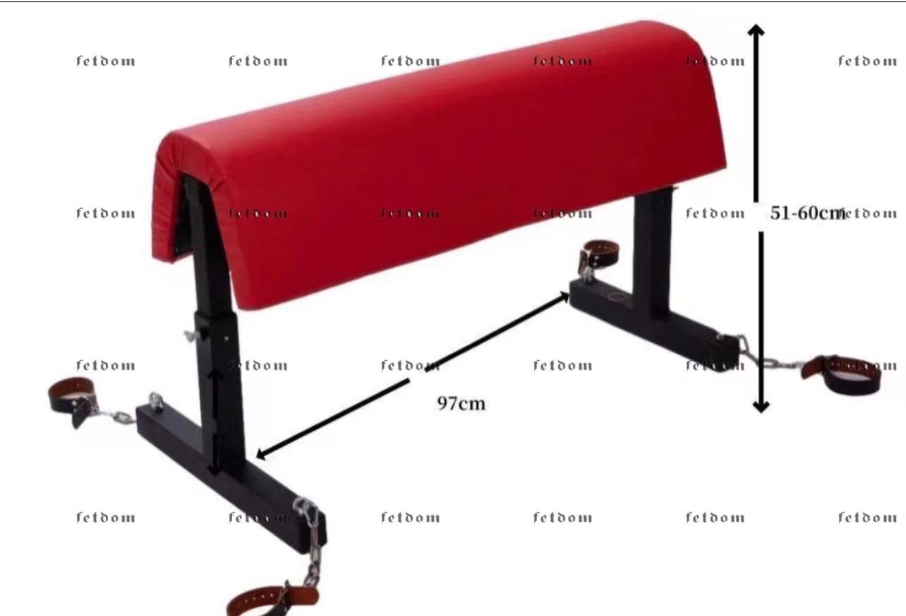 Red Trojan Horse BDSM Spanking Bench