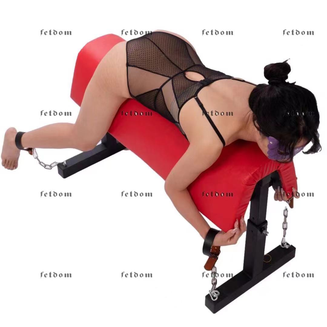 Red Trojan Horse BDSM Spanking Bench
